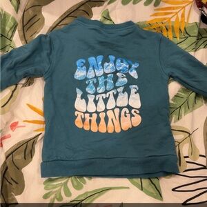 FLETCH Teal 'Enjoy the Little Things' Sweatshirt